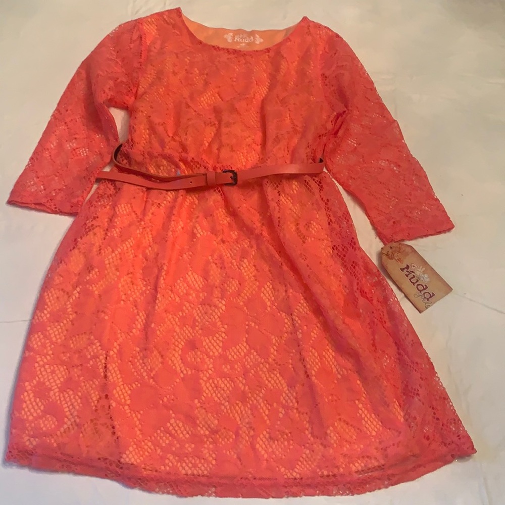 Melon color Mudd Dress. Size 8. NWT